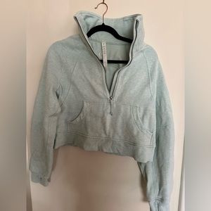 Lululemon Scuba Half-Zip XS/S Light blue/green